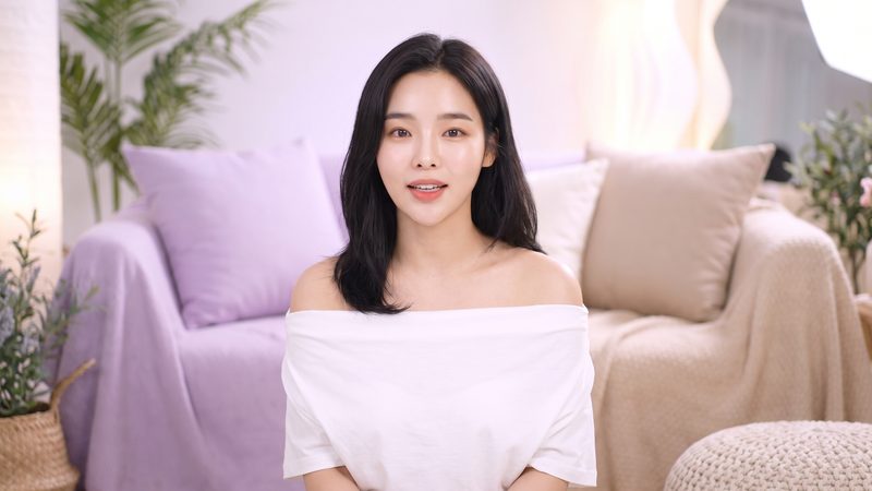 리뷰티 성형외과 눈가·중안면 리프팅 안내 영상 썸네일 예시 (AI 생성 이미지)