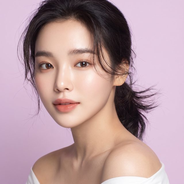 자연 라인 눈매교정 이벤트 이미지 (AI 생성 예시)