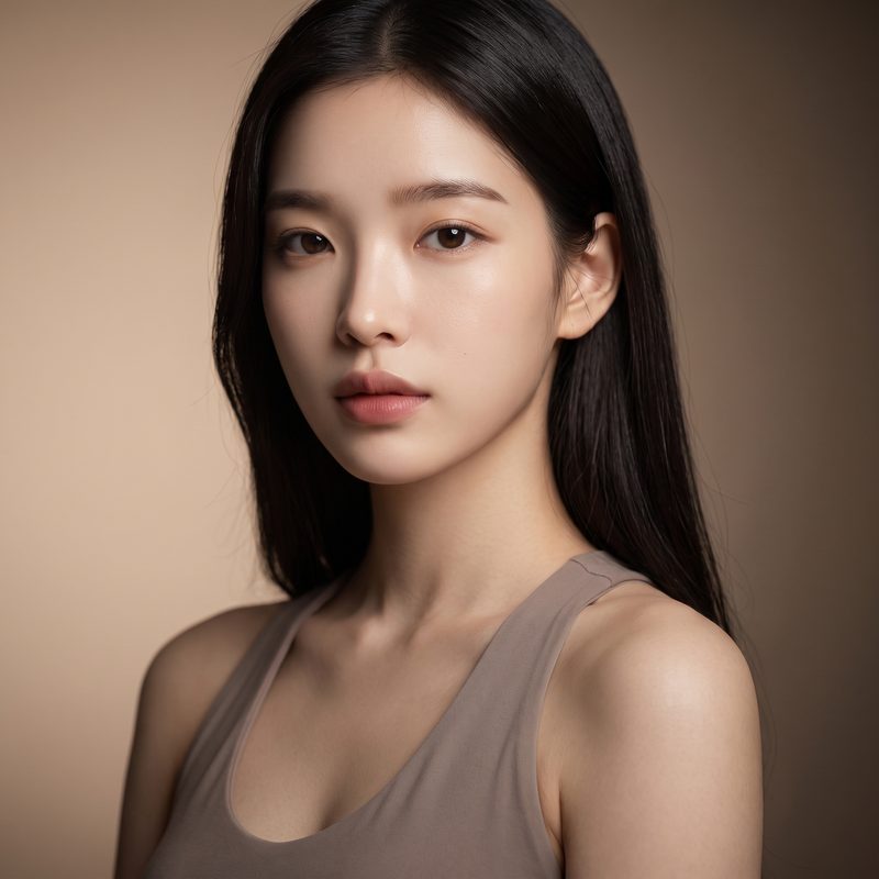 가슴성형 프로모션 — AI 생성 가상 모델 예시 이미지