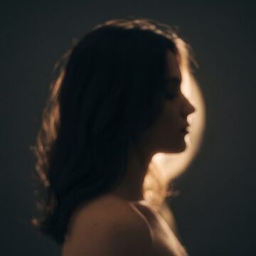 측면 실루엣 스타일 컨셉 타일 — AI 생성 예시