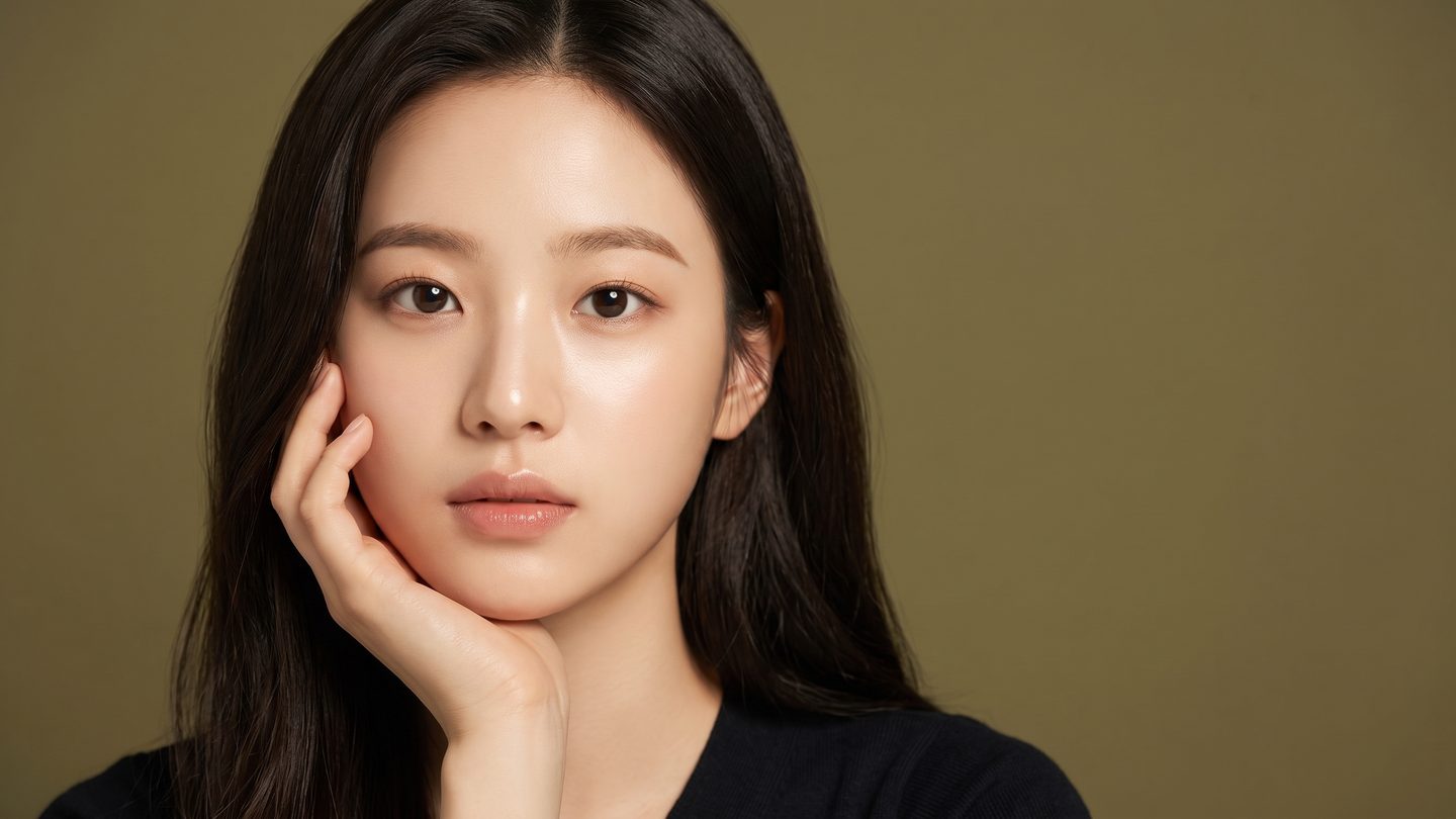윤곽 라인 뷰티 콘셉트 모델 (AI 생성 예시 이미지)