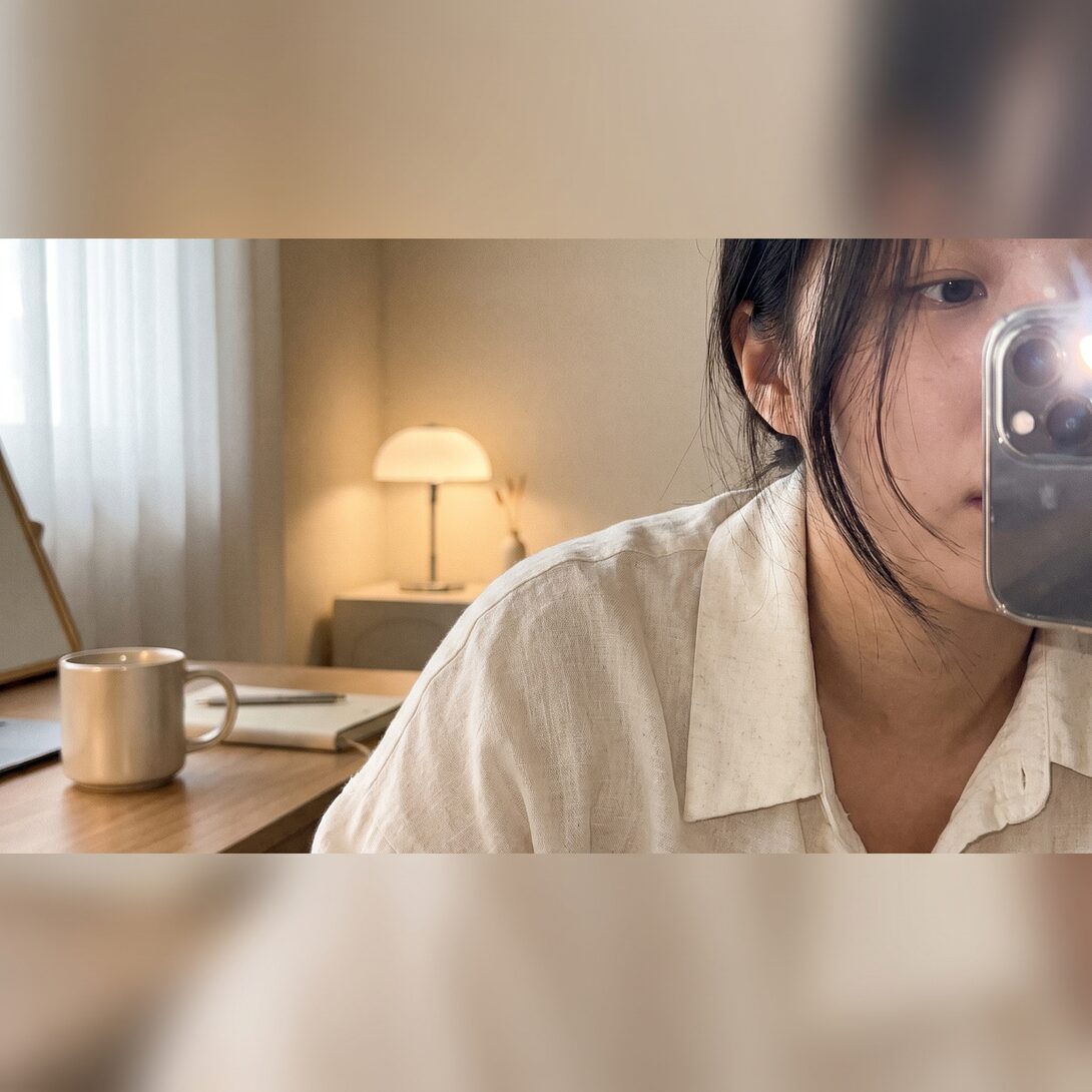 아침 햇살이 드는 책상가의 데일리 무드 예시 컷 (AI 생성 예시 이미지, 실제 환자 아님)