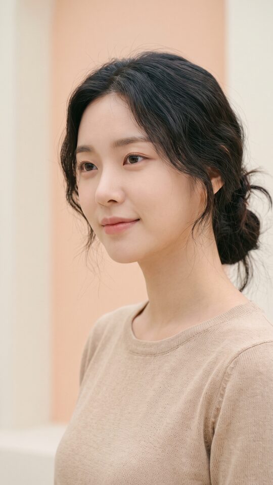 AI로 생성한 가상 모델의 자연스러운 뷰티 무드 숏폼 예시 이미지