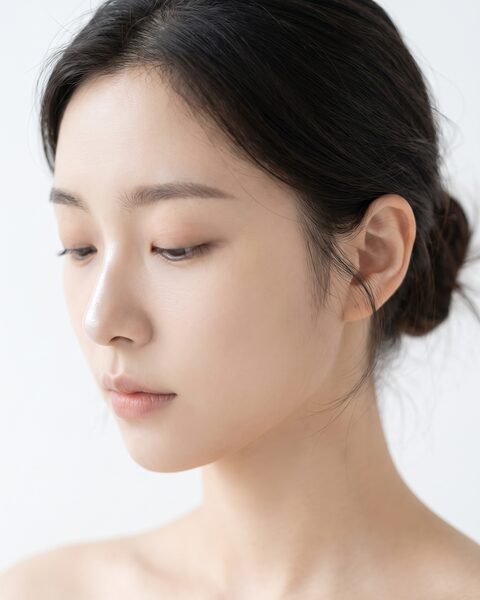무보형물 단연코 컨셉의 비식별 코 라인 이미지 (AI 생성 예시)