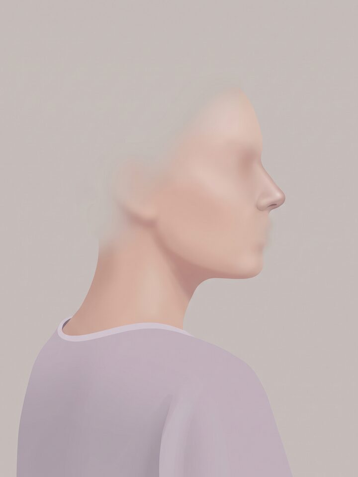 코끝 라인 개선 전 개념 예시 이미지 (AI 생성)