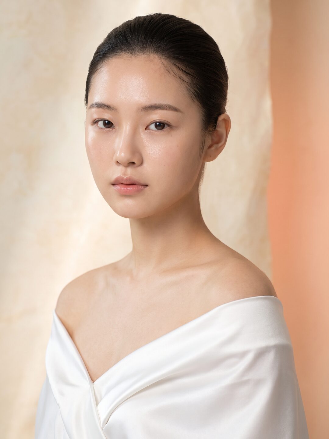 자연스러운 눈매를 표현한 뷰티 이미지 (AI 생성 예시)