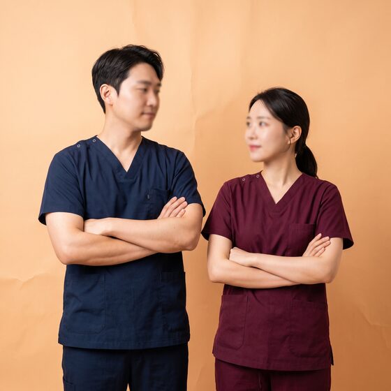 리뷰티 성형외과 전문의 진료 컨셉 이미지 (AI 생성 예시)