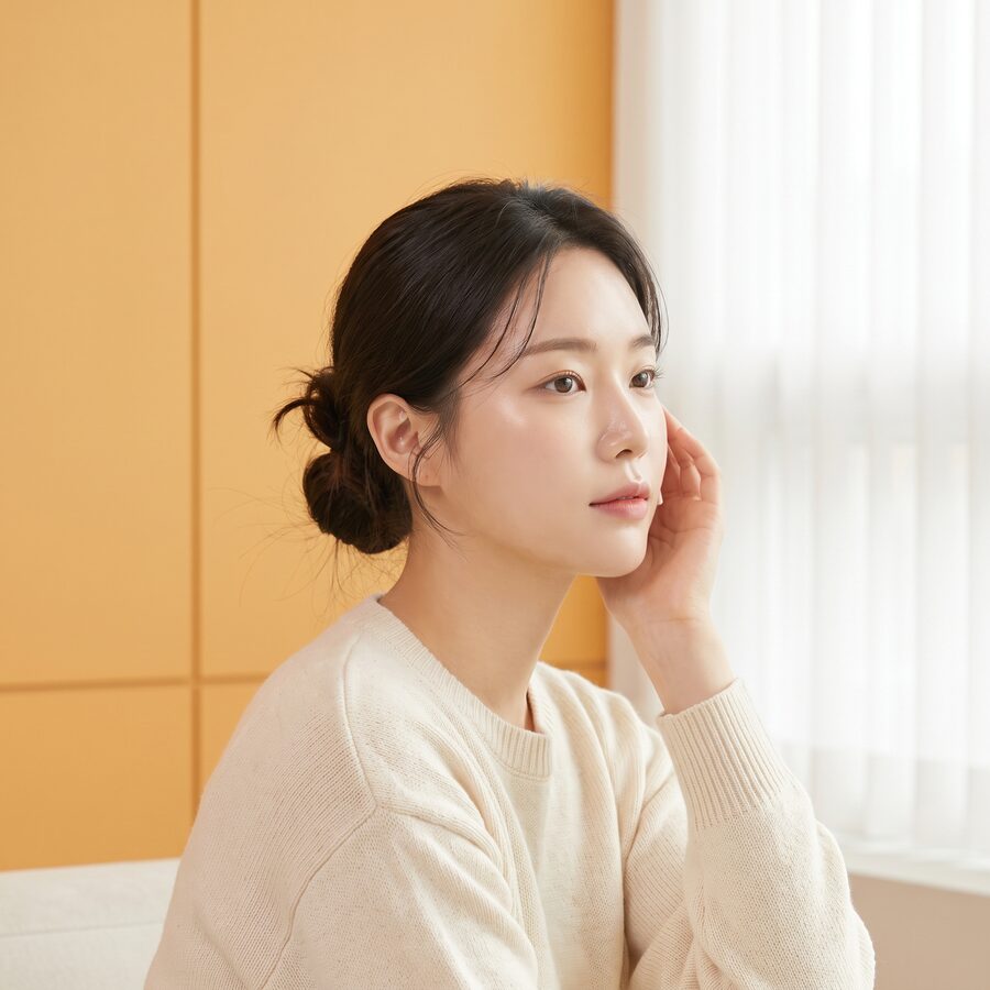 코 성형 상담 분위기의 가상 모델 이미지 (AI 생성 예시)