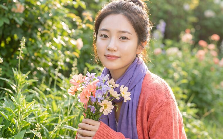 자연스러운 코를 표현한 뷰티 이미지 (AI 생성 예시 이미지)