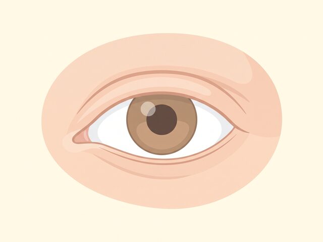 상안검 수술 4단계 개념 일러스트 (AI 생성 예시)