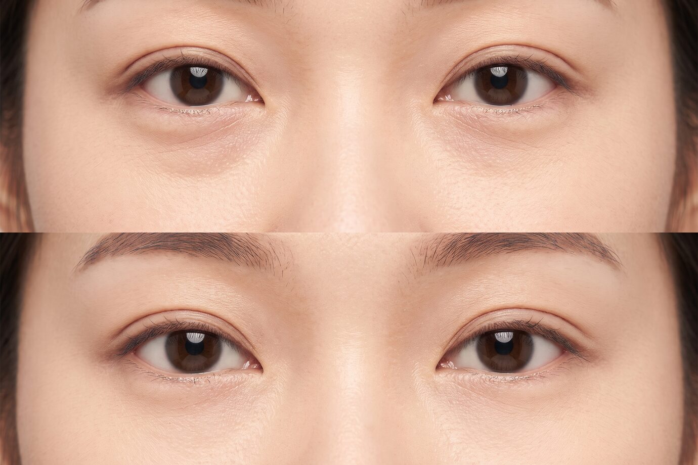눈매 라인 개념 컷 — 눈가만 담은 비식별 클로즈업 예시 이미지