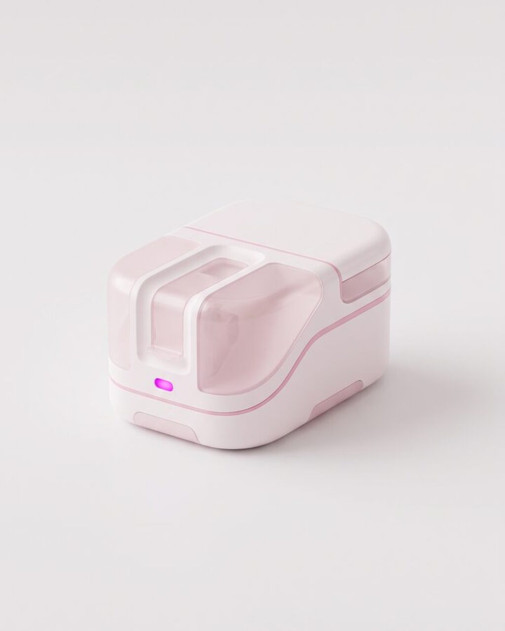 라벤더 톤 스튜디오 배경에서 흰 가운을 입고 팔짱을 낀 남성 의료진 인물 컷 (AI 생성 예시 이미지)