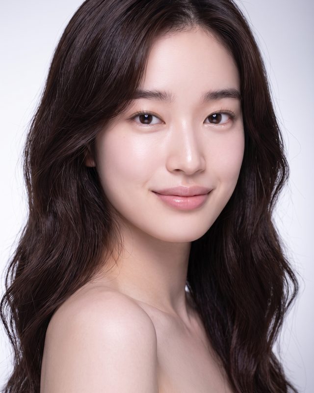 눈밑 칙프팅 프로그램을 안내하는 여성 모델 이미지(AI 생성 예시)