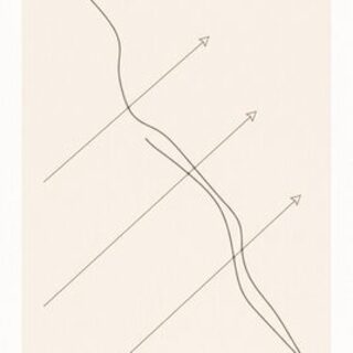 열린 원 안에 체크 표시를 그린 라인아트 픽토그램