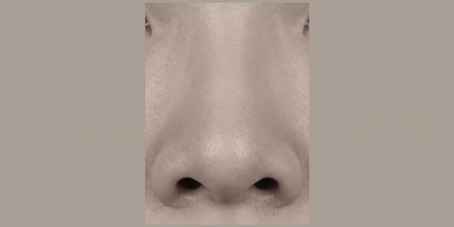 AI 생성 예시 이미지 — 개념 실루엣 패널과 가상 모델 정면 컷을 나란히 배치한 턱선 리프팅 변화 기록 카드