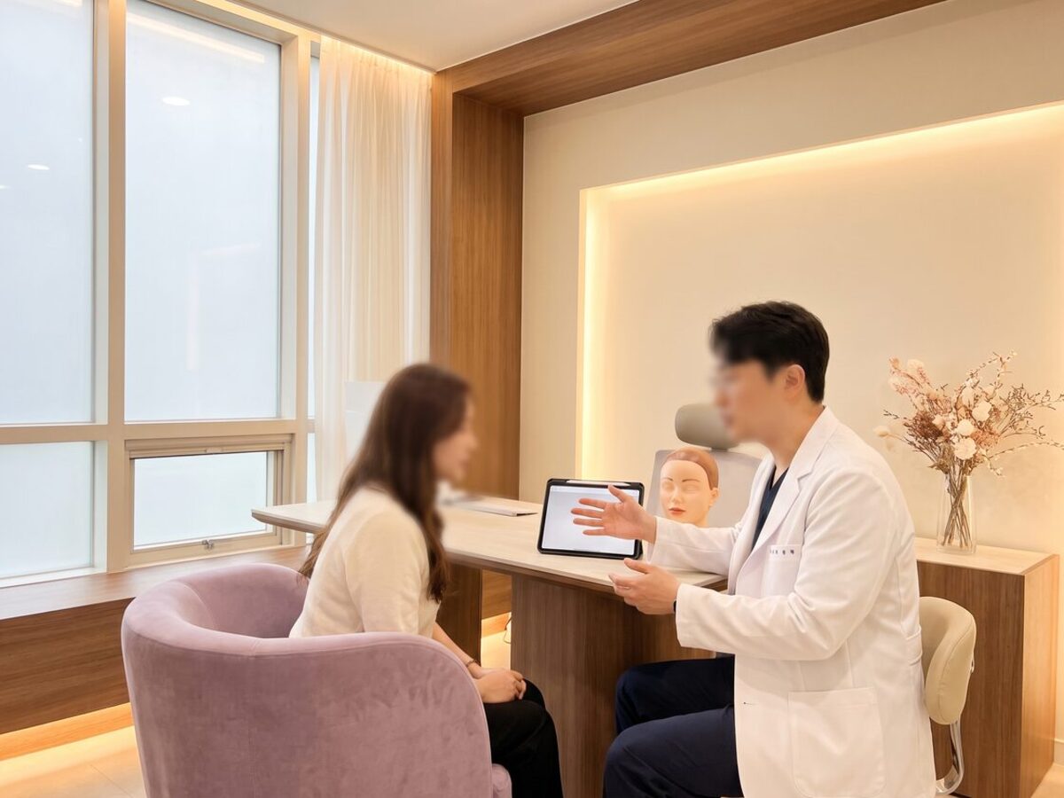 비중격 만곡 상태를 표현한 코 단면 일러스트