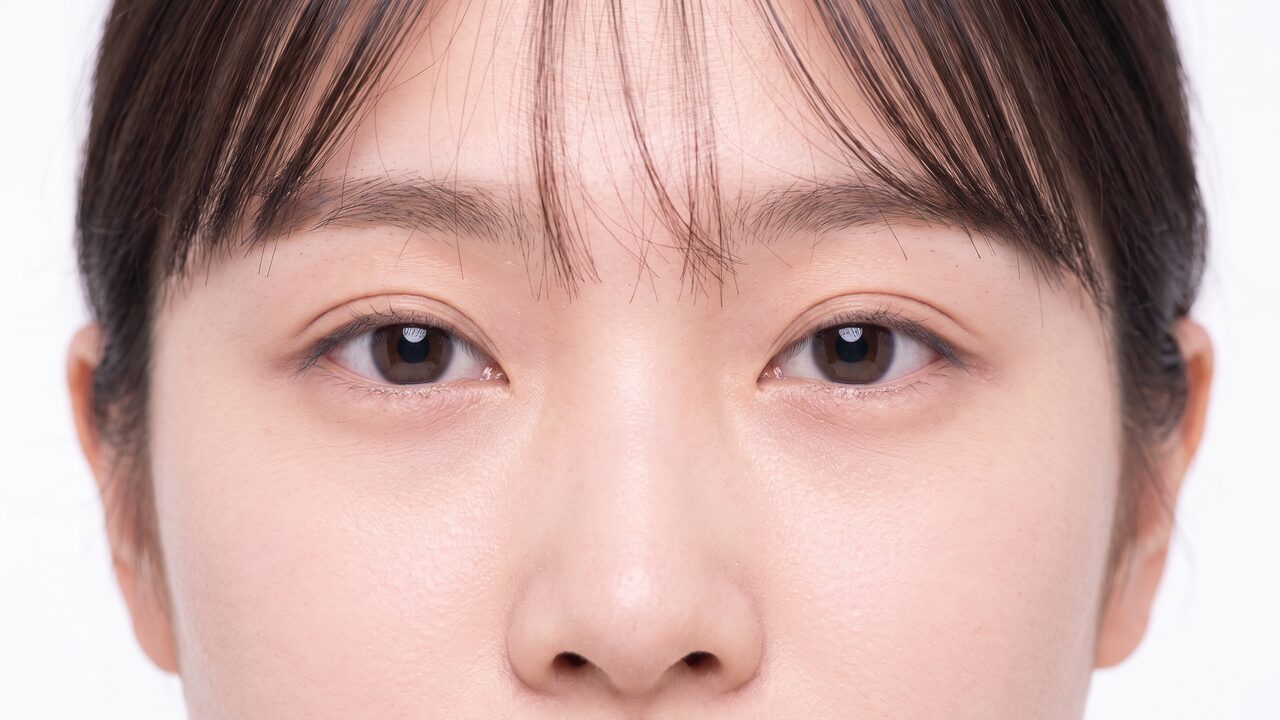 또렷하게 뜬 두 눈을 담은 클로즈업 컷