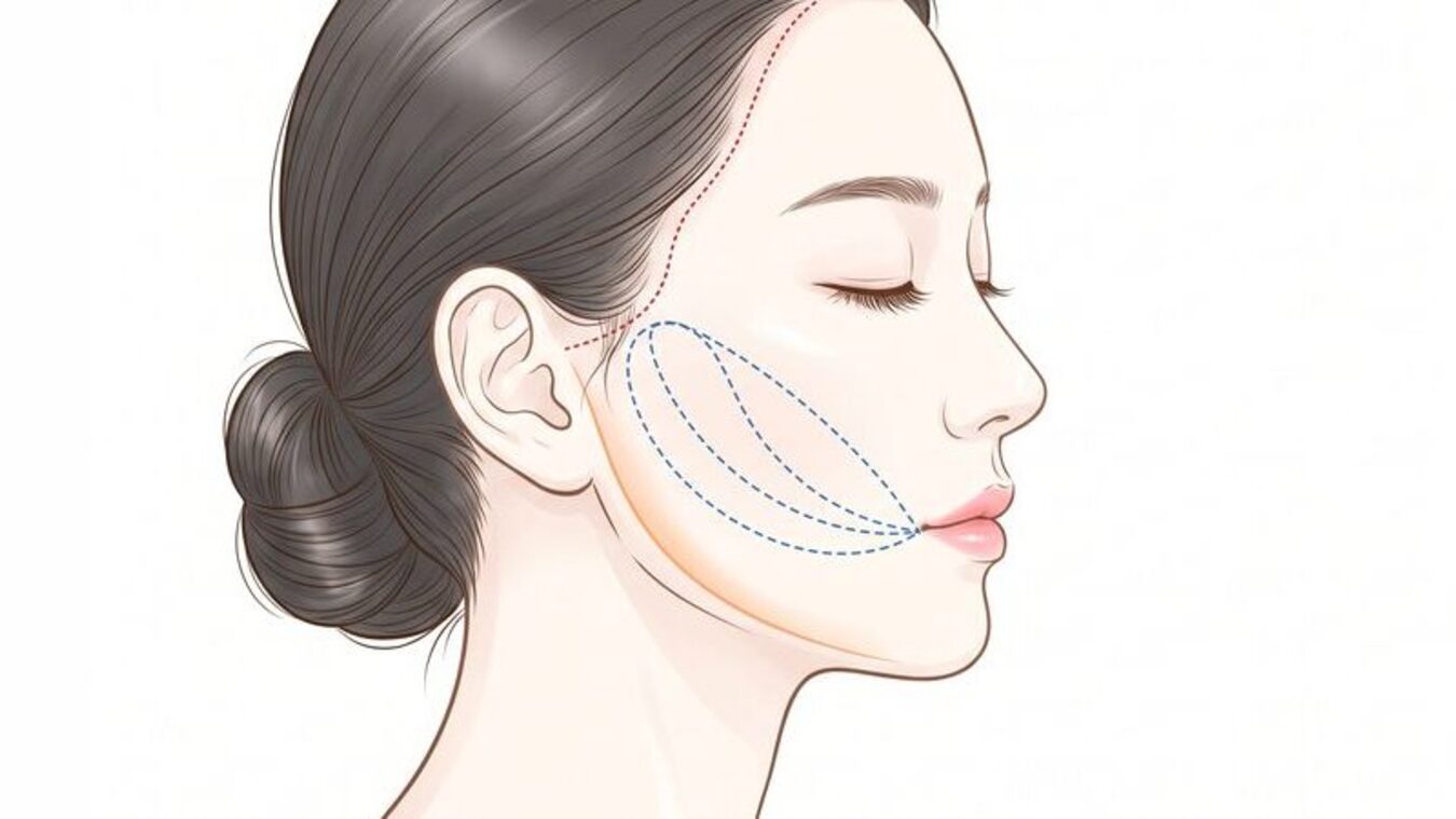 흰 가운을 입은 리뷰티성형외과 의료진이 한 줄로 나란히 서 있는 단체 사진