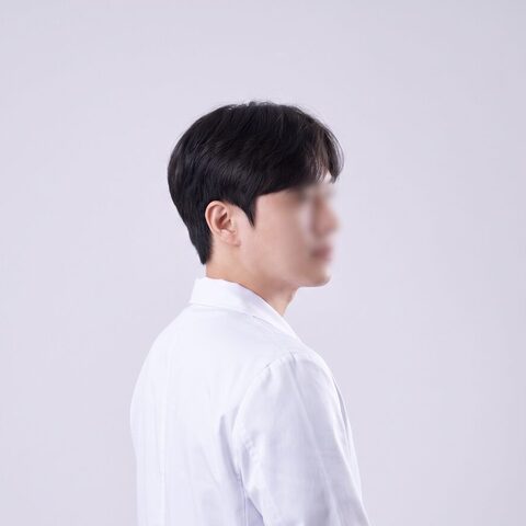 눈밑 지방이 재배치되는 범위를 설명하기 위한 비식별 눈밑 개념 이미지