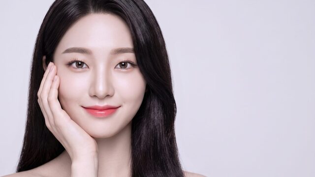 시술 방식 비교를 다룬 영상 썸네일 — 비식별 눈가 클로즈업