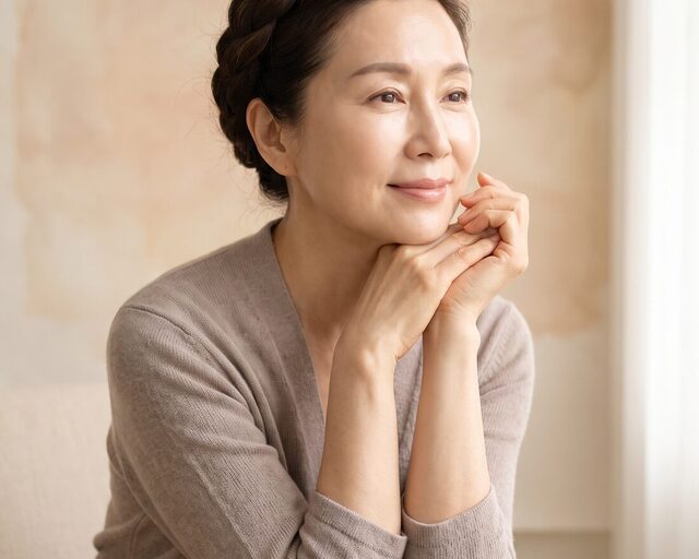 측면 두개골 도해 1단계 — 두피 절개 위치 표시
