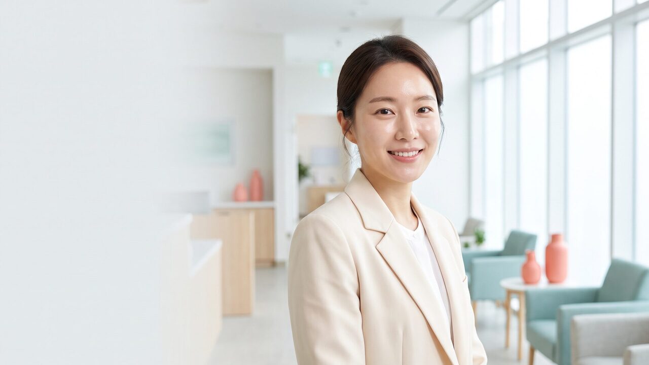 리뷰티 TV 영상 썸네일 — 익명 의료진이 눈매 상담 체크포인트를 안내하는 컷