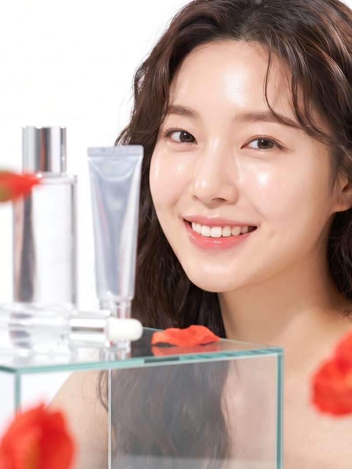 개선할 매부리 부위를 붉은 선으로 표시한 옆모습 도해