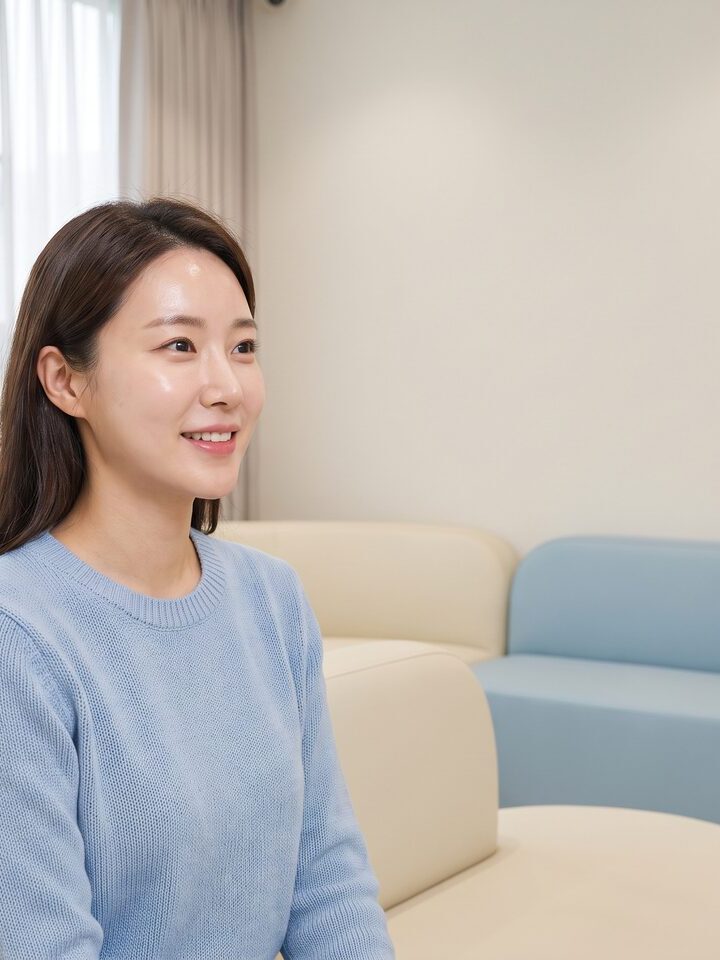 상담 공간에서 경과를 안내받는 내원객 (AI 생성 예시 이미지)