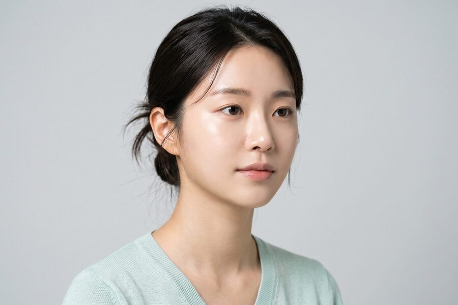 측면 각도에서 코 실루엣의 변화를 표현한 비식별 개념 일러스트 (AI 생성 예시 이미지)