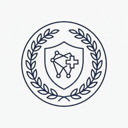 리뷰티 치과의원 원형 엠블럼 마크